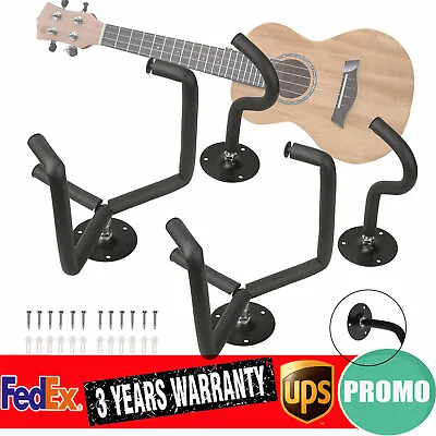 Horizontal Guitar Wall Mount Hanger Stand Holder Hook Wall Display Bass 2 Packs • $22