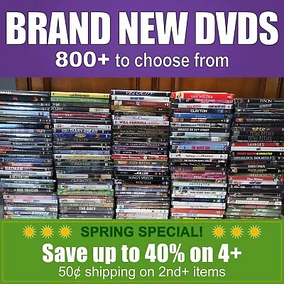 BRAND NEW DVDs (Listing D Thru H) **SAVE BIG ON BUNDLE & SHIPPING DISCOUNTS** • $4