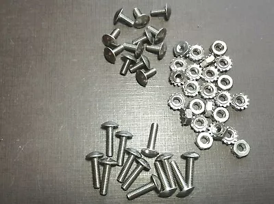 12 Pcs 8-32 X 3/8 & 12 Pcs 8-32 X 5/8 Stainless Steel Rivet Screws & Nuts Ford • $15.99