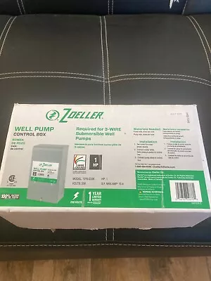Zoeller 1 HP 3 Wire 230 Volt  Well Pump Controller. • $79.99