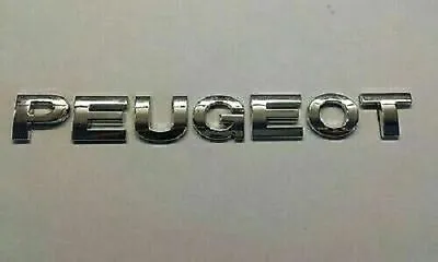 £118.99 • Buy NEW Chrome 3D Car Letters Self-adhesive Badge Emblem Sticker Spelling PEUGEOT