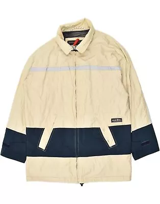 MURPHY & NYE Mens Windbreaker Jacket UK 38 Medium Beige Colourblock BE23 • £41.02