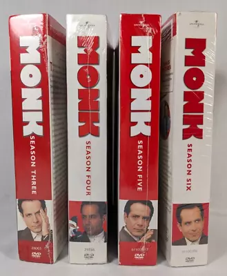 NEW SEALED Monk TV Series Your Choice Seasons 3456- Price Per Season • $6.89