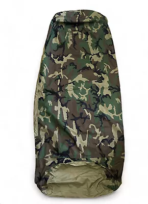 Military Issue Woodland Bivy Sleeping Bag Cover • $90