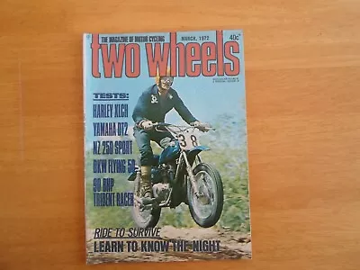 Two Wheels Magazine March 1972 Harley Yamaha Motor Cycle • $7.50