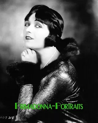 POLA NEGRI 8X10 Lab Photo B&W  WOMAN OF THE WORLD  Elegant Actress Portrait • $14.99