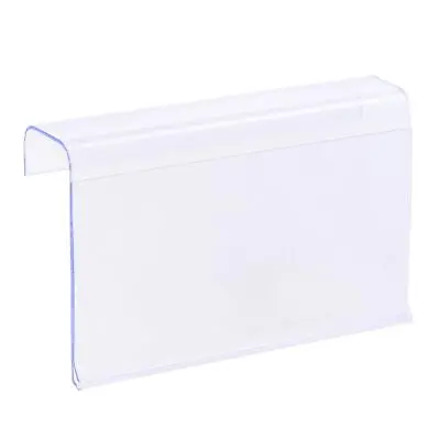 £12.70 • Buy Label Holder L Shape 80x50mm Clear Plastic For Wire Shelf, Pack Of 30