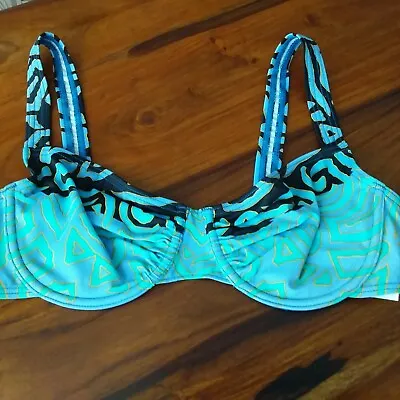 Ladies NATURANA Pretty Bikini Top UK 10/32B Cup (EU 38) • £6.99