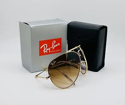 Ray-Ban Folding Aviator 58mm Classic Unisex Sunglasses RB3479 - Brown Gradient • $54