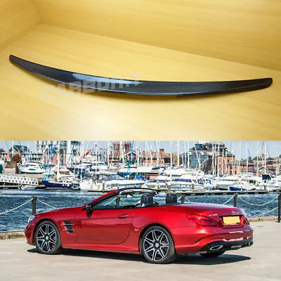 Carbon Rear Trunk Spoiler Wing SL500 Fit Mercedes Benz SL-Class R231 2012-2018 • $189.05