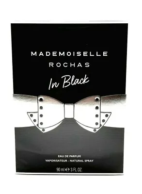 Mademoiselle In Black By Rochas-women-edp-spray-3.0 Oz-90 Ml-authentic-france • $27.99