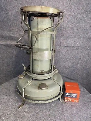 Aladdin Paraffin Heater Light Green Tested Works True Vintage • £175