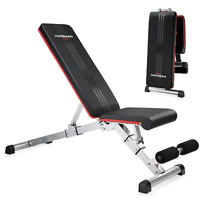 Foldable Dumbbell Bench Weight Training Fitness Incline Bench Adjustable Workout • $95.19