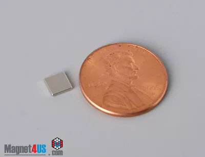 3/16 X3/16 X1/16  N45 4.8x 4.8x1.6mm Rare Earth Neodymium Crafts Square Magnets • $8.99