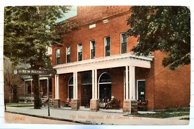 Mount Clemens Michigan The New National Postcard With 1914 Postmark Red Letter • $8.25