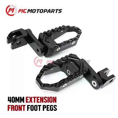 Black Wide Front Foot Pegs 1.5  Lowering For Razor MX350 MX400 MX500 MX650 • $66.48