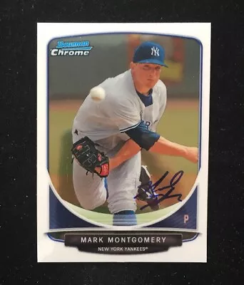 Mark Montgomery 2013 Bowman Chrome Autographed Signed Auto Card Bcp2 Yankees • $12.77