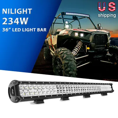 Nilight 36  Inch 234W LED Light Bar Spot Flood Combo Off Road Driving Lights ATV • $80.99
