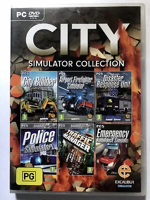 City Simulator Collection - 6 Games (PC Windows XP / 7 DVD-ROM Game 2014) VGC • $11.49