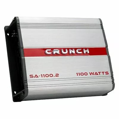 Crunch Amp SA-1100.2 Smash 1100 Watts 2-Channel Class AB Car Audio Amplifier  • $59