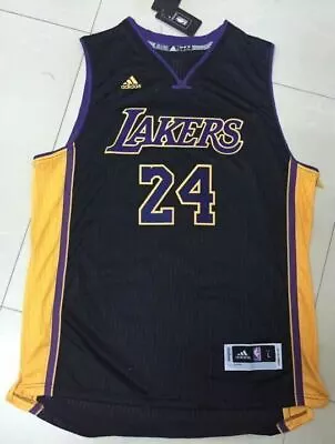 Los Angeles Lakers Basketball Jersey T Shirt  Kobe Bryant 24 NBA Black • £24.99