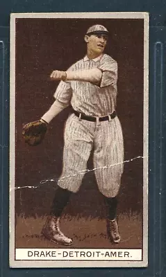 1912 T207 Recruit 240: DEL DRAKE Detroit Tigers ~ Good • $49.50