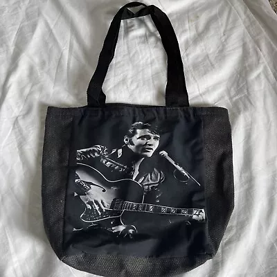 Elvis Presley Elvis Black And White Print Tote Bag • $20.21