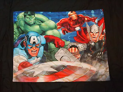 Marvel Avengers Pillow Case Iron Man Captain America Hulk And Thor 29 X 23 • $8.99