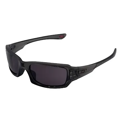 Oakley FIVES SQUARED Grey Smoke / Warm Grey Wrap Sunglasses 54mm 20mm 133mm • $65