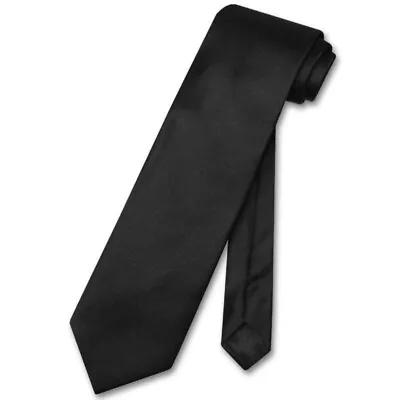 Men's Ties Solid Color Extra Long 3 1/4 Wide 63 Inches Formal Wear With Hanky • $13.95