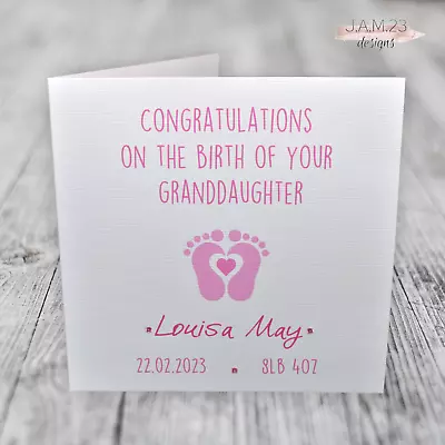 Personalised New Baby Card For Grandparents Parents • £3.80