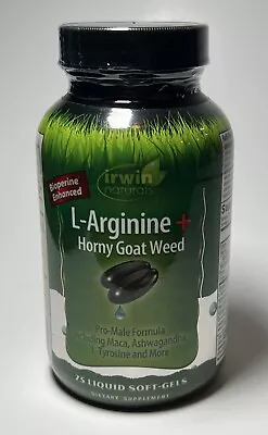 Irwin Naturals L-Arginine + Horny Goat Weed Pro-Male Formula 75 Count • $9.99