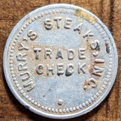 $8.99 • Buy Alexandria, Virginia VA Murry's Steaks, Inc. 5¢ Trade Token