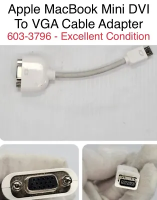 Apple MacBook Mini DVI To VGA Cable Adapter 603-3796 • $6.79