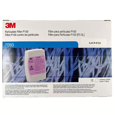 1 PAIR 3M 7093 P 100 Replacement Respiratory Protection Cartridge Filter US MADE • $21.86