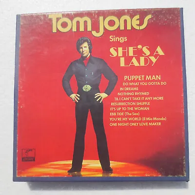 SEALED Tom Jones  Sings She's A Lady  4 Track 1971 Reel To Reel Tape 7-1/2 Ips • $19.99
