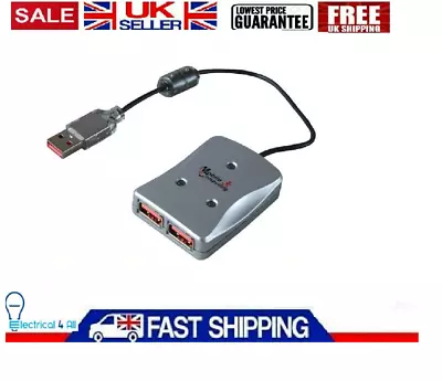 High Speed 2 Port USB HUB 2.0 Multi Splitter Expansion Desktop PC Laptop UK • £4.89