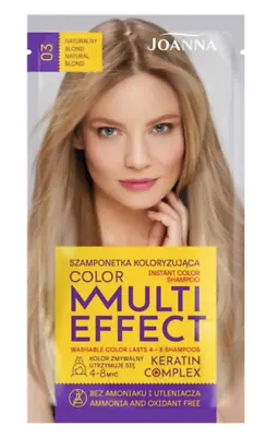 Joanna Multi Effect Keratin Hair Colour Shampoo Dye 4-8 Washes Sachet 35g • £2.95