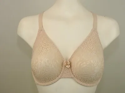 Wacoal 851205 Halo Lace Mid Coverage Unlined Underwire Bra US Size 36 C • $26.99