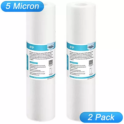 2 Pack 5 Micron 10x2.5  Sediment Water Filter Whole House For GE FXUSCWHKF-GD05 • $9.84