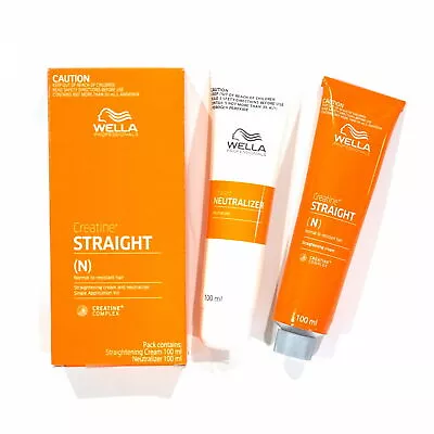 WELLA Straight Hair Wellastrate Intense Resistant Creatine Cream Permanent N • $21.98