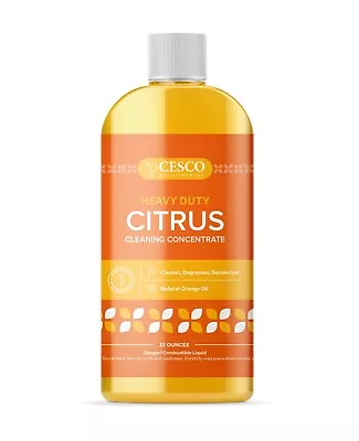 $23.99 • Buy Heavy-Duty Citrus Cleaning Concentrate – D-Limonene Orange Oil 32oz By Cesco