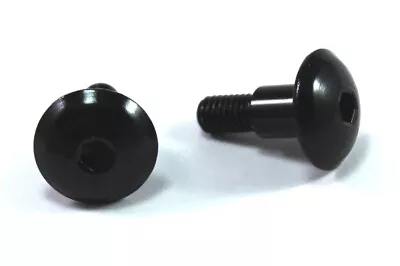 £3.99 • Buy 2x Black Aluminium M6 X 20mm 10mm Shoulder Fairing Bolts Screws For Honda Suzuki
