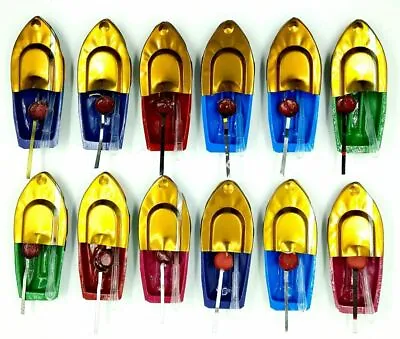 £36.13 • Buy Handmade Put Put Pop Pop Steamer Toy Water Boat Pack Of 12 Piece, Multicolour