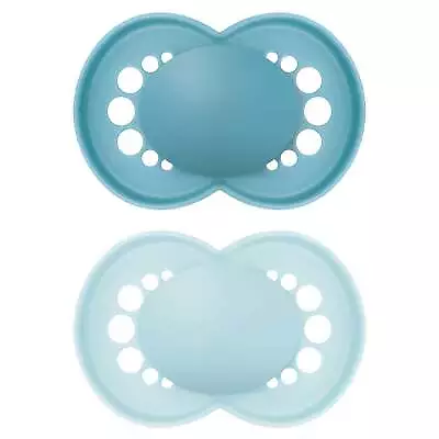 Mam Soother Original 6+m X2 Baby Infant Comfort Skin Friendly Dummy New • £11.99