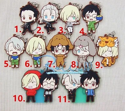 Yuri On Ice Rubber Strap Charm Yuri!! On Ice Keychain Key Ring Animal Costume Ve • $4.98