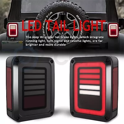 LED Tail Lights W/Turn Signal Brake Reverse Lamps For 07-18 Jeep Wrangler JK JKU • $45.88