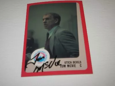 Tom Mcvie Signed Autographed 1988 Procards Ahl Card Utica Devils Coach • $4.50