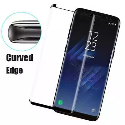For Samsung Galaxy S8 S9 Plus S7 Edge Full Cover Tempered Glass Screen Protector • £1.99