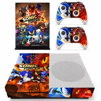 NEW AU Mario And Sonic Xbox One S Slim Console &2 Controllers Skin Sticker Decal • $21.08